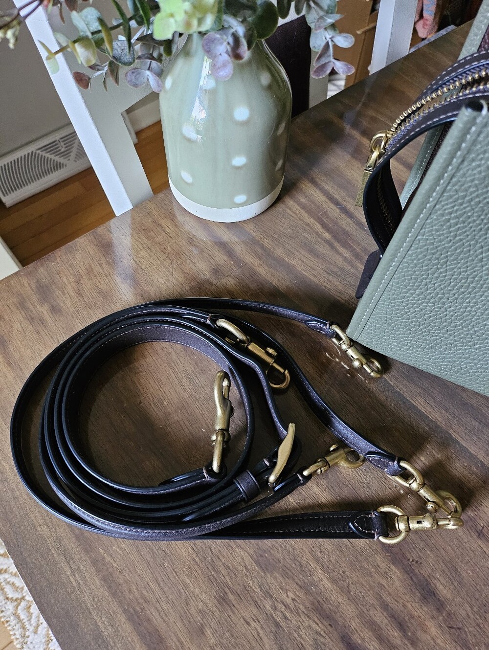Coach Olive/ Oxblood Rogue 25 Bag - Picture 11 of 11